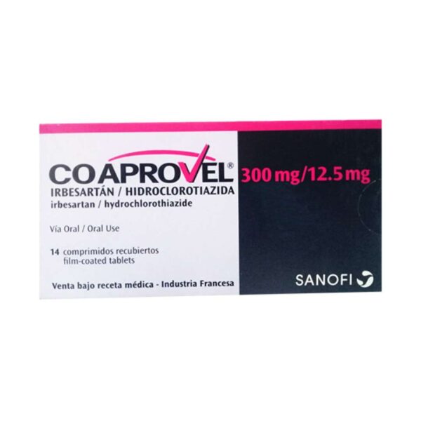 COAPROVEL 300MG/12.5MG X 14 TABLETAS