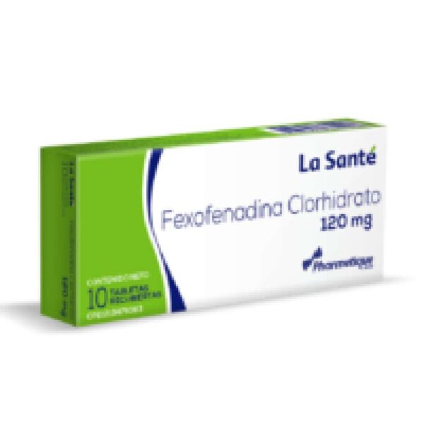 FEXOFENADINA CLORH 120 MG X 10 LA SA