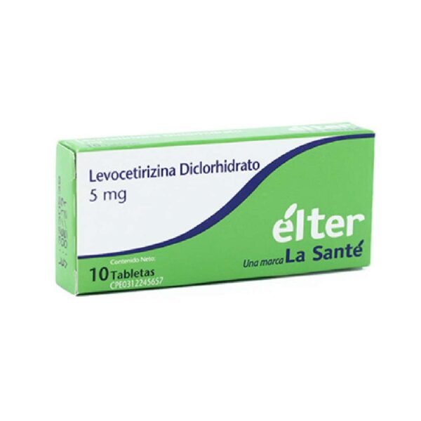 LEVOCETIRIZINA ELTER 5 X10